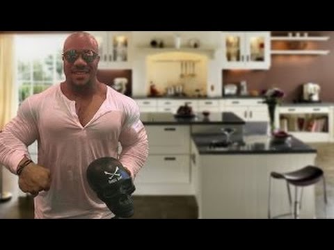 Phil Heath in Kitchen Talking about Food & Nutrition Bodybuilding