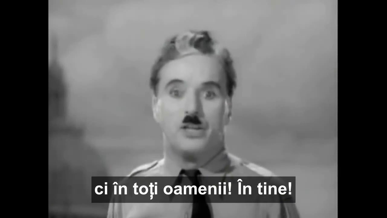 Nu vreau să fiu împărat. Nu e treaba mea - „Dictatorul” - Charlie Chaplin (1940)