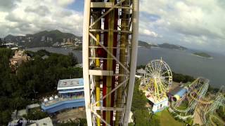 This is the abyss drop tower at ocean park, hong kong. unfortunately i
didn't manage to get on best avoid any view obstruction but it was
still ...