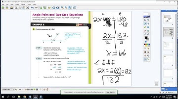 two step equations with angles