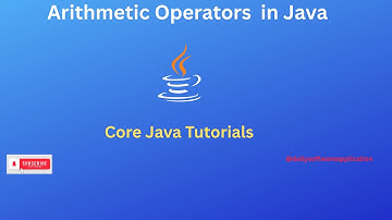 Arithmetic Operators in java