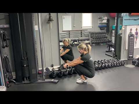 Narrow Squat to Cable Row