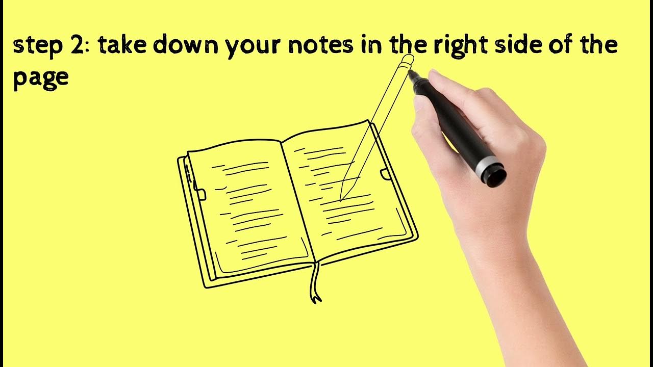 Split page method of note taking - YouTube