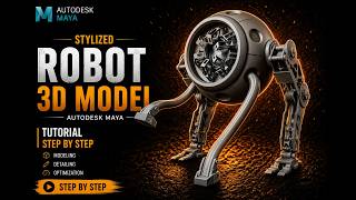 SCI-FI ROBOT MODEL  in Autodesk Maya | Easy steps  | background modeling |