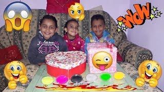 تحدي صندوق الغامض بأغراض ألوان السلايم الخاطئ  dont choose the wrong paint slime challenge