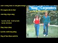 SING (シング) ／ CARPENTERS