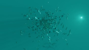 School of fish 3D blender eevee.