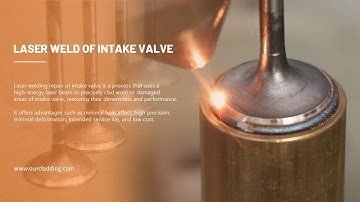 Laser welding——repair the surface of the intake valve#laser #repairs #cladding #welding #valve