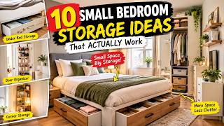 10 Small Bedroom Storage Ideas That ACTUALLY Work  Small Space Solutions