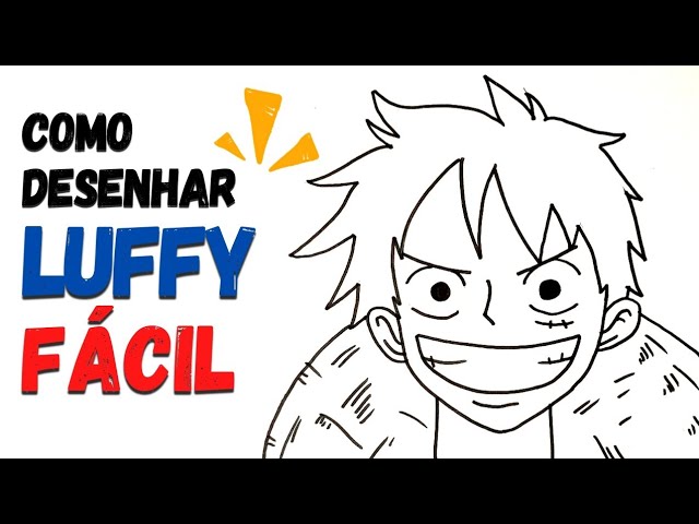 Como Desenhar o Luffy One Piece passo a passo #comodesenhar #tutorial #luffy  