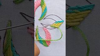 Elegant flora Romanian Basic Stitch Hand #embroidery #ruphandicraft #trending #art