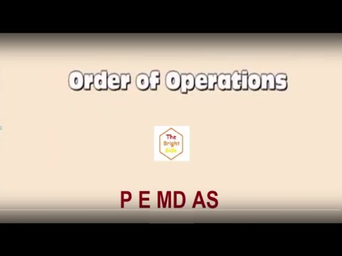 Order of Operations   PEMDAS