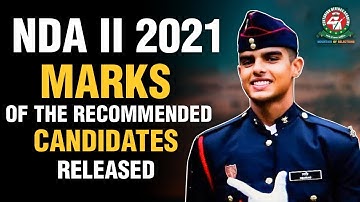 NDA-2 2021 Written, SSB and Final Result Marks Out of Recommended Candidates | NDA 2 2021 Result