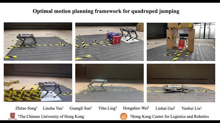 An Optimal Motion Planning Framework for Quadruped Jumping