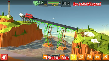 Build a Bridge Level 17 Android 3 star walk-through