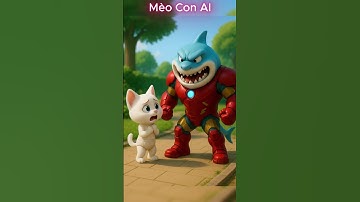 Mèo con phát hiện cá mập Tralalero Tralala có bộ áo giáp siêu mạnh tập 2 #shorts #cat #ai #meow #meo