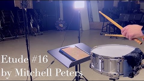 Etude #16 | Intermediate Snare Drum Studies by Mitchell Peters
