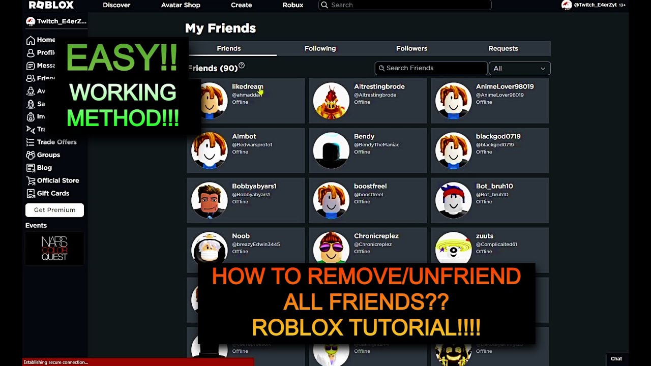 Removing Roblox friends: Bạn không còn muốn giữ liên lạc với những người bạn trong Roblox nữa? Không cần lo lắng, với chức năng \