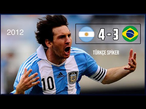 Arjantin 4-3 Brezilya | 2012 Messi Şov! Türkçe Spiker