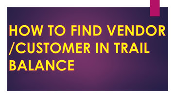 How to find Vendor/Customer in Trail Balance in D365 Finance and Operations#TrailbalanceD365