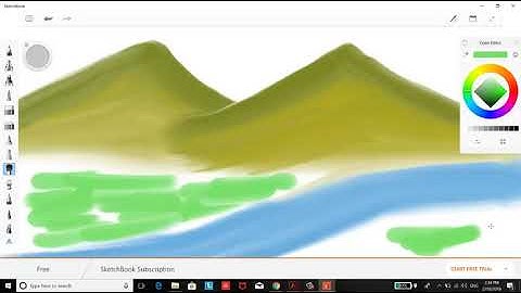 Digital way of Sketching using SKETCHBOOK in Windows 10