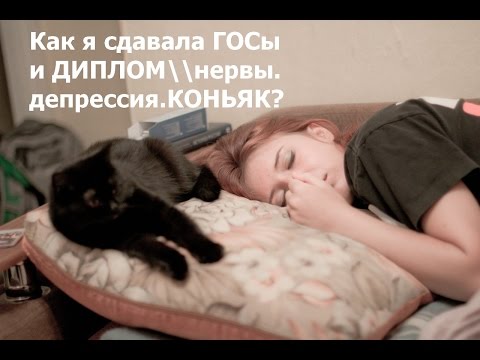 КАК сдать ГОСЫ и ДИПЛОМ?\\нервы, депрессия, коньяк?