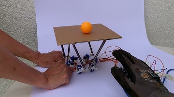 balancing ball on stewart platform with accelerometer