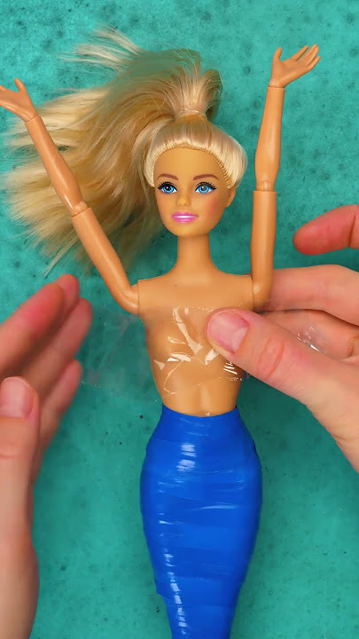 Turn Your Barbie into AMAZING Glittery Mermaid! 🧜‍♀️✨ EASY DIY
