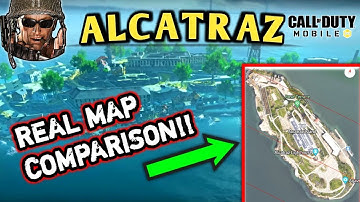 COD MOBILE ALCATRAZ MAP VS REAL ALCATRAZ! COMPARISON MONTAGE | CALL OF DUTY BATTLE ROYALE