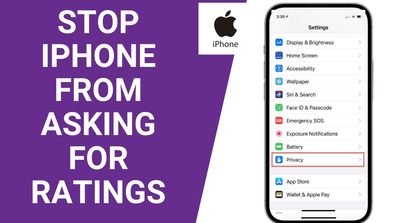 How To Stop IPhone From Asking For Ratings YouTube How To Stop IPhone From Asking For Ratings YouTube