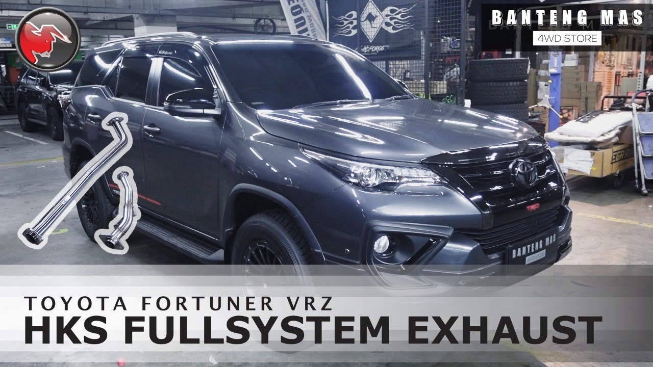 TOYOTA FORTUNER VRZ HKS FULLSYSTEM EXHAUST YouTube