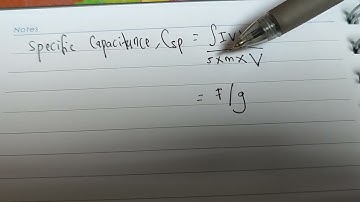 HOW TO CALCULATE Specific Capacitance using CYCLIC VOLTAMMETRY.