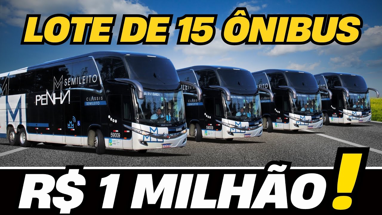 LOTE DE 15 ÔNIBUS À VENDA NO GRUPO COMPORTE | LOTE DE 15 ÔNIBUS MARCOPOLO NEW G7 LD DA PENHA