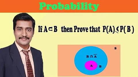 Probability example prove that P(A) less than equal to P(B)