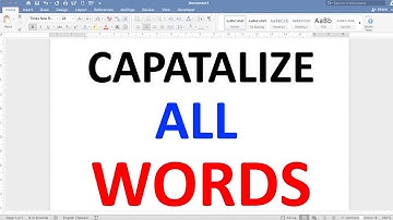 How to Capitalize Words In Word - [ With Keyboard Shortcut ]