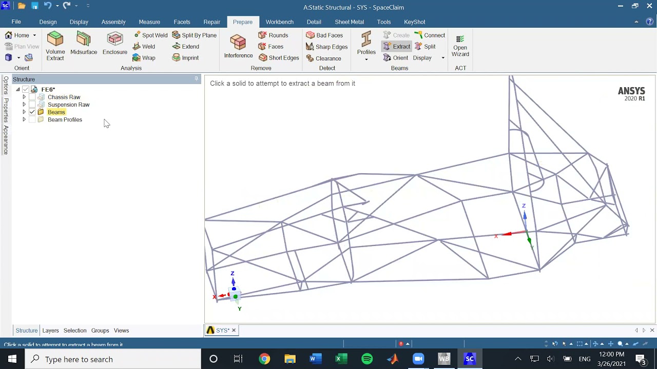 FSAE Torsional Stiffness Simulation in ANSYS Part 1 YouTube