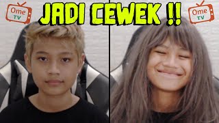 FUNNY!! PRETENDING TO BE A GIRL ON OME TV WKWK !!