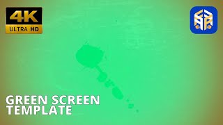 Free 4K Green splashes and grunge texture with noise effect No Copyright