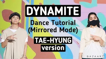 BTS Dynamite- Dance Tutorial (TAE version)
