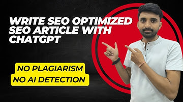 Write SEO Optimized Articles with ChatGPT (Rank #1 on Google) | Amit Giri