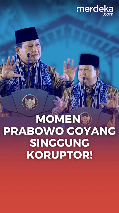 Momen Prabowo Joget Gemoy Bahas Heboh Maafkan Koruptor #fyp #prabowo #koruptor