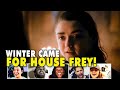 Reactors Reactions To Arya DESTROYING The Entire House Frey On Game Of Thrones 7x1 | Mixed Reactions