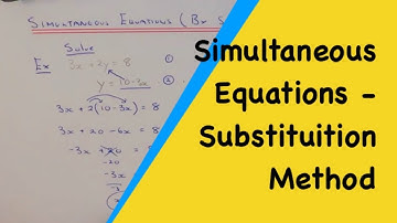 How To Solve A Pair Of Linear Simultaneous Equations Using The Substitution Method