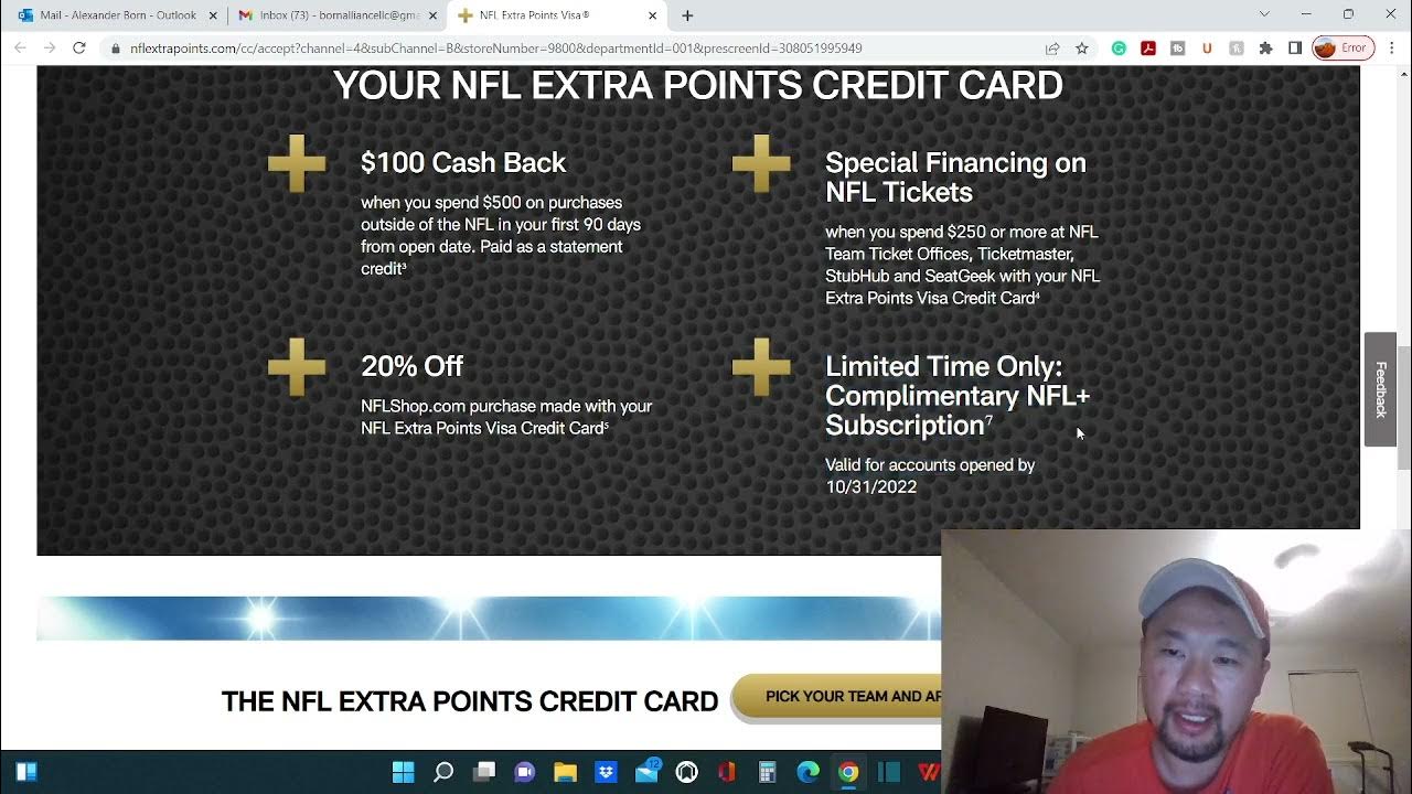 My thoughts on NFL Extra Points Visa Signature Credit Card on not