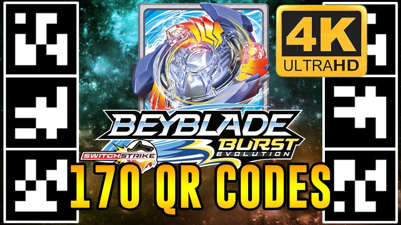 ALL 170 BEYBLADE BURST APP QR CODES IN 4K! BEYBLADE BURST