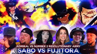 Sabo Vs Fujitora ! Revolutionary vs Admiral ! Reaction Mashup