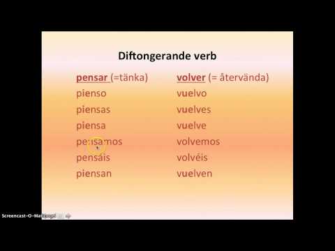 Diftongerade verb