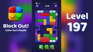 Block Out Level 197 Walkthrough 🧩 | All Levels Solution | Mini Boss