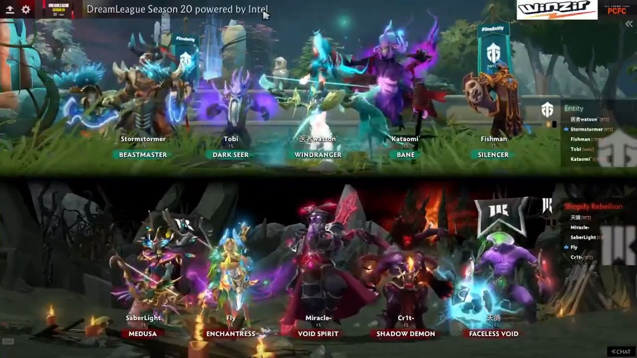 DreamLeague Season 20 | Group Stage 1 | Shopify Rebellion vs Entity - Game 2