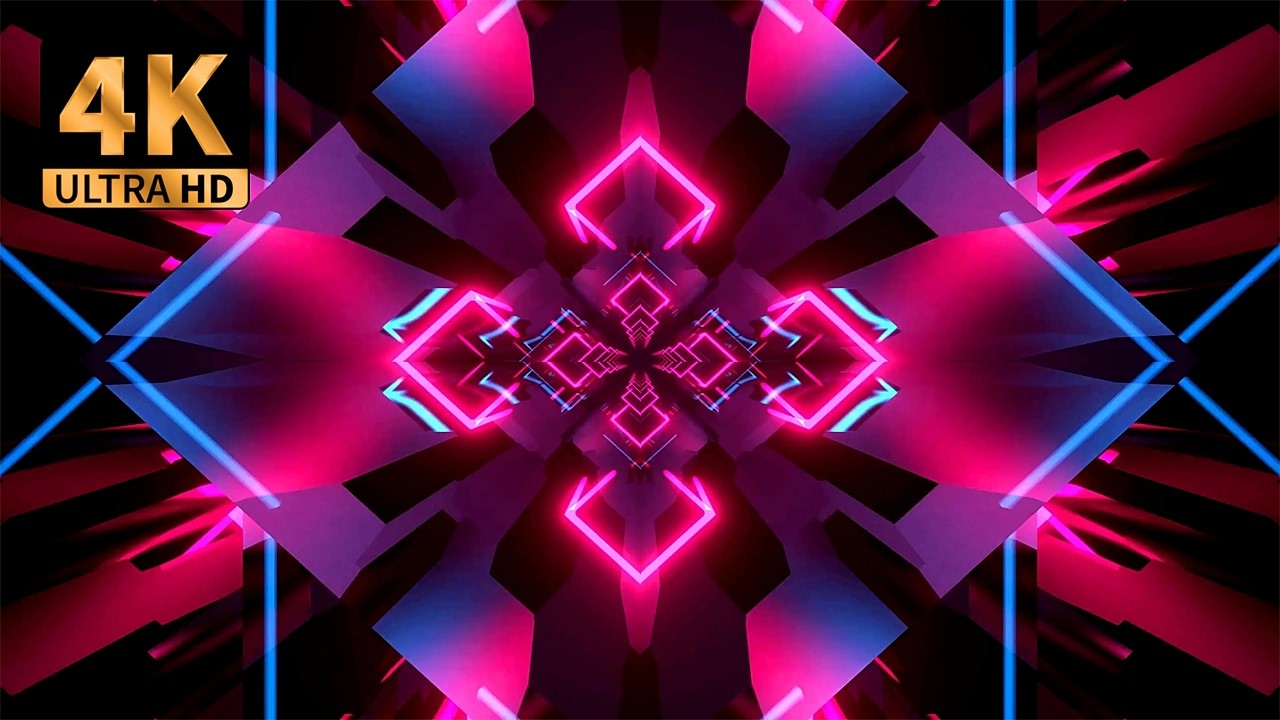 🌟 4K VJ Loop 🌟 Neon Tech-House Energy 🌟 Techno Laser DJ Visuals 🌟 No ...